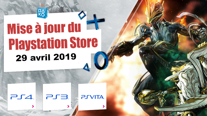 Playstation Store mise à jour du 29 zvril 2019