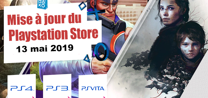 Playstation Store mise à jour du 13 mai 2019