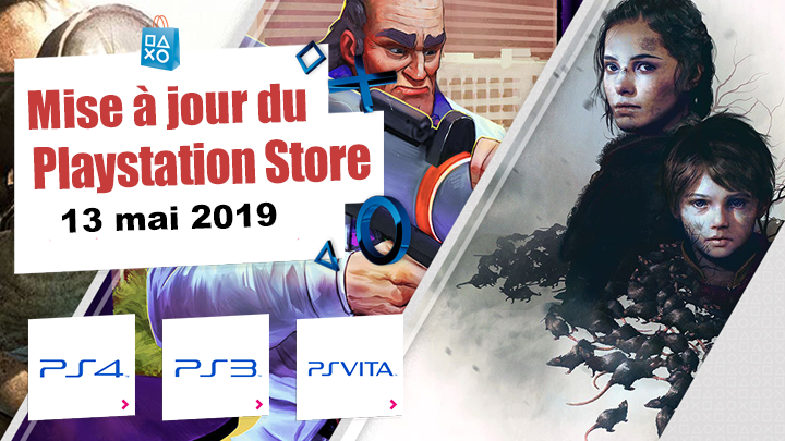 Playstation Store mise à jour du 13 mai 2019