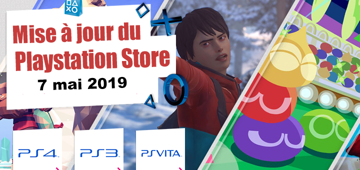 Playstation Store mise à jour du 7 mai 2019