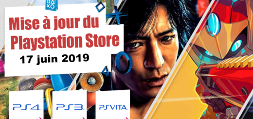 Playstation Store mise à jour du 17 juin 2019