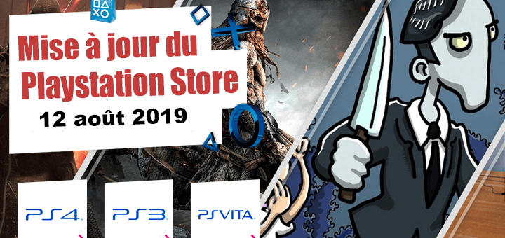 Playstation Store mise à jour du 12 août 2019