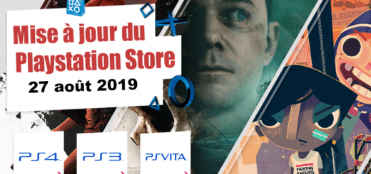 Playstation Store mise à jour du 27 août 2019