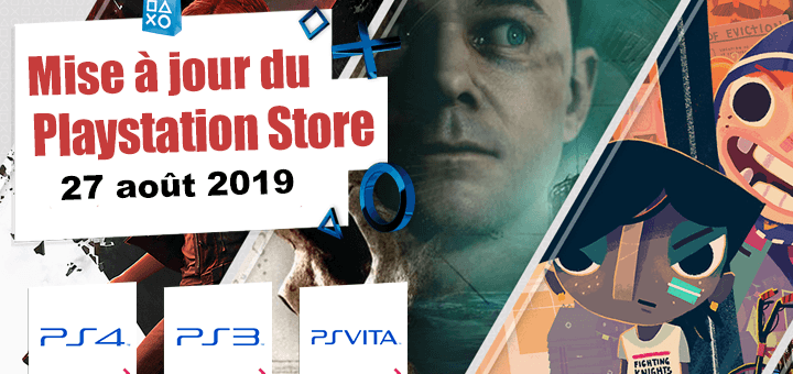 Playstation Store mise à jour du 27 août 2019