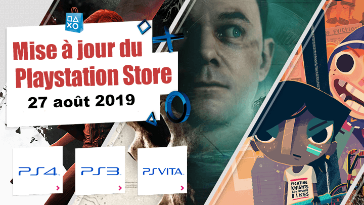 Playstation Store mise à jour du 27 août 2019